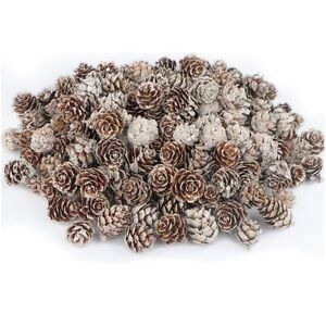 NIB Bulk Mini Snowy Pinecones Holiday Decor